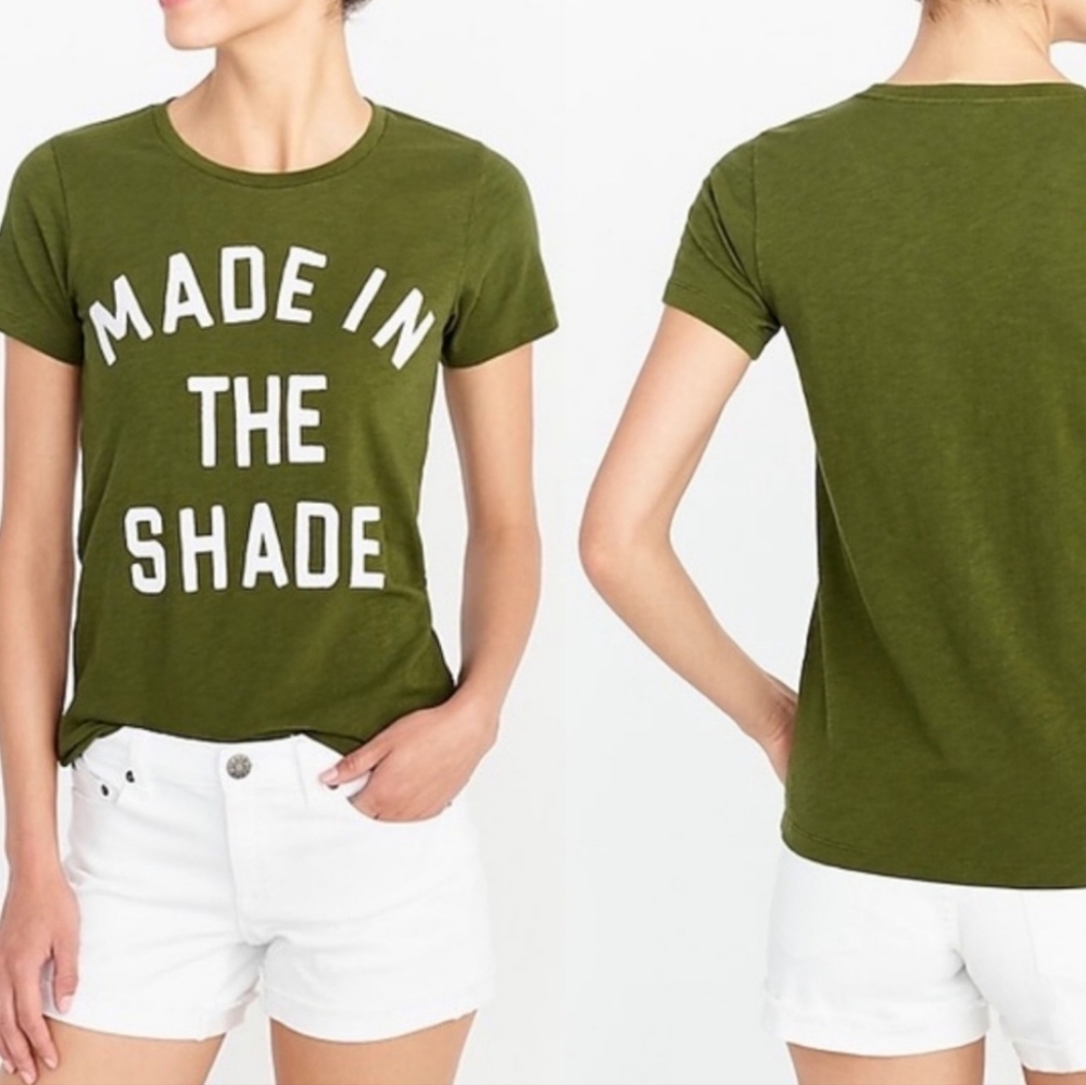 J. Crew Made in The Shade Collector Top Tee S EUC!